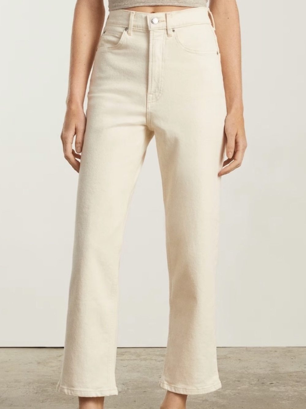 Everlane Way High Jean in Ecru 29 Regular